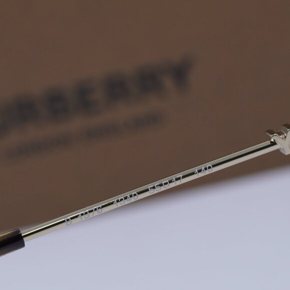 Burberry BE1376 1340 Cat eye Eyeglasses 55mm - Light Gold - Picture 7 of 10